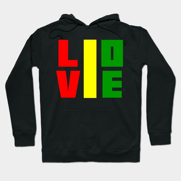 1 Love Hoodie by colorsplash